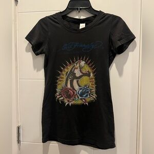 Ed Hardy Black Graphic Tee